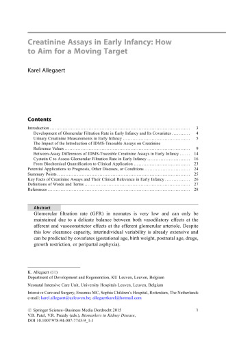 Biomarkers in Kidney Disease