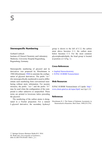 Encyclopedia of Lipidomics