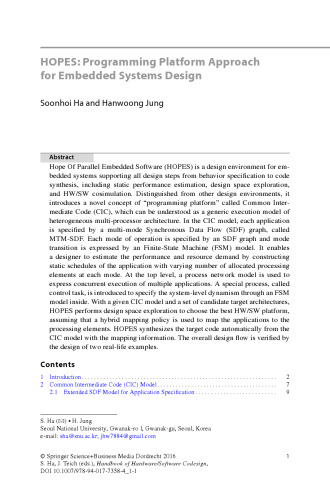 Handbook of Hardware/Software Codesign