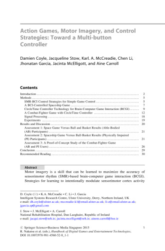 Handbook of Digital Games and Entertainment Technologies