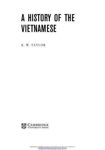 A History of the Vietnamese