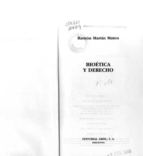 Bioética y derecho