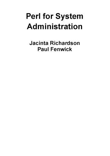 Perl for System Administration