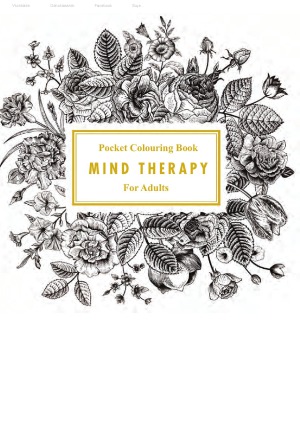 Mind Therapy.  Pocket Colouring Book for Adults