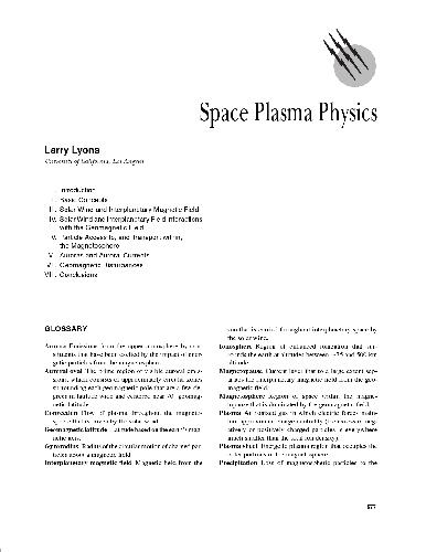 - Plasma Physics