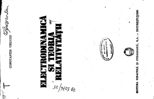 Electrodinamica si teoria relativitatii