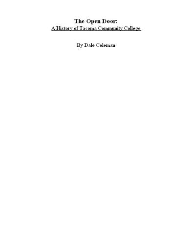 The open door : a history of Tacoma Community College