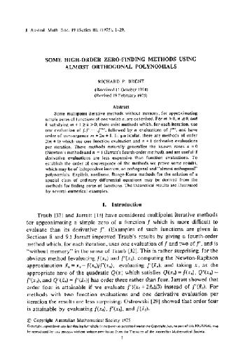 rpb026i High-order zero-finding with orthogonal polynomials