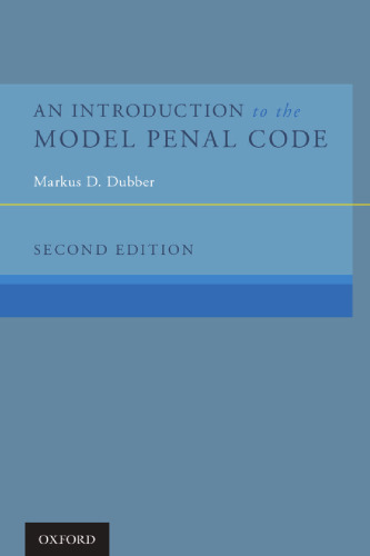 An introduction to the Model penal code