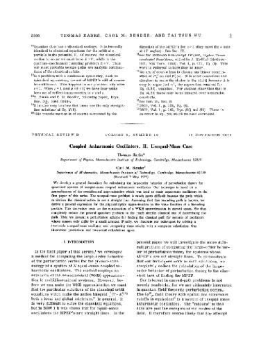Coupled anharmonic oscillators II: unequal-mass case (PRD 8)