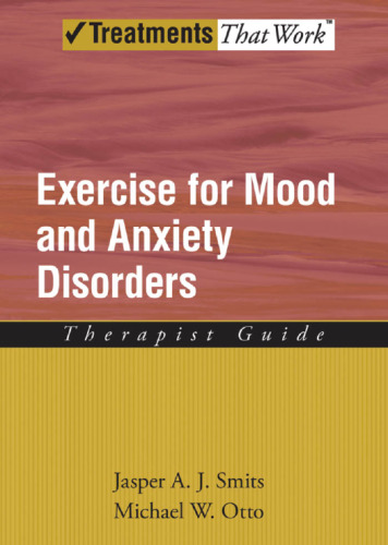 Exercise for mood and anxiety disorders : therapist guide