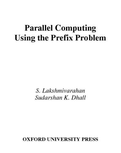 Parallel computing using the prefix problem