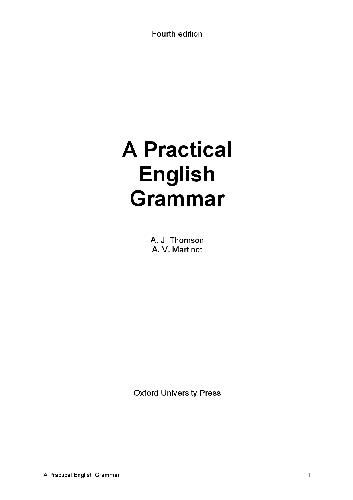 A Practical English Grammar