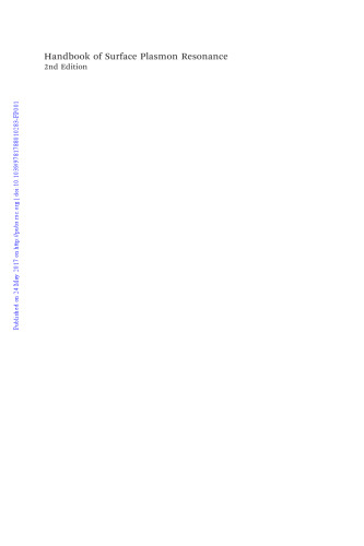 Handbook of surface plasmon resonance