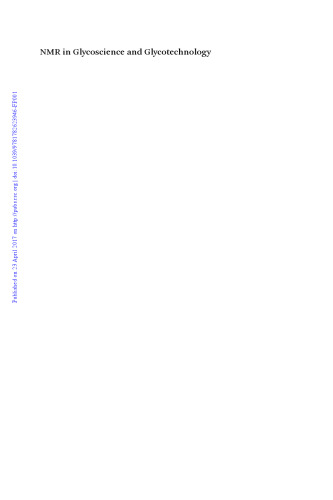 NMR in glycoscience and glycotechnology