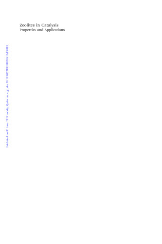 Zeolites in catalysis : properties and applications