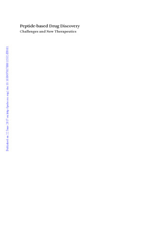 Peptide-based drug discovery : challenges and new therapeutics