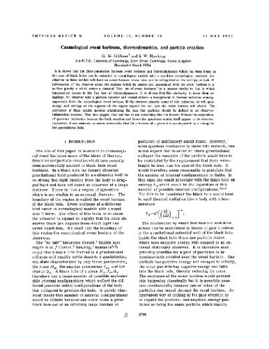 Cosmological event horizons, thermodynamics, and particle creation