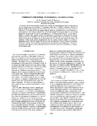 Cosmological event horizons, thermodynamics, particle creation