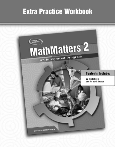 MathMatters 2: An Integrated Program, Extra Practice Workbook