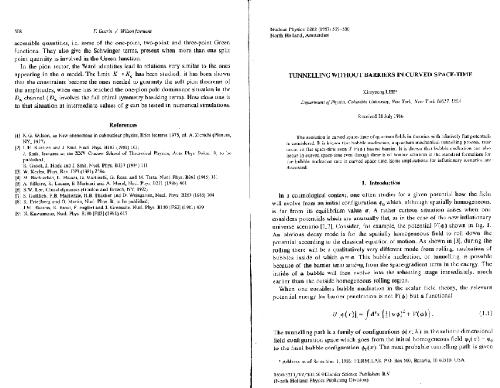 Tunneling without barriers in curved spacetime