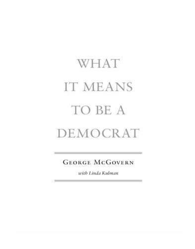 What it means to be a Democrat