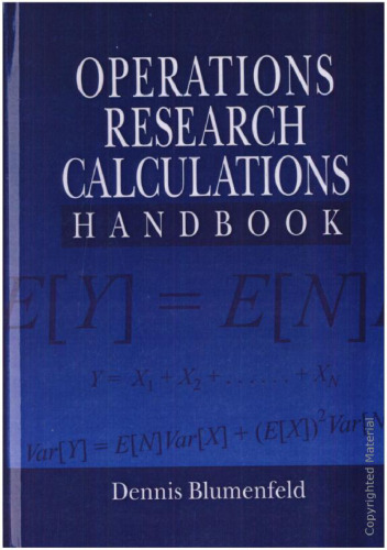 Operations Research Calculations Handbook