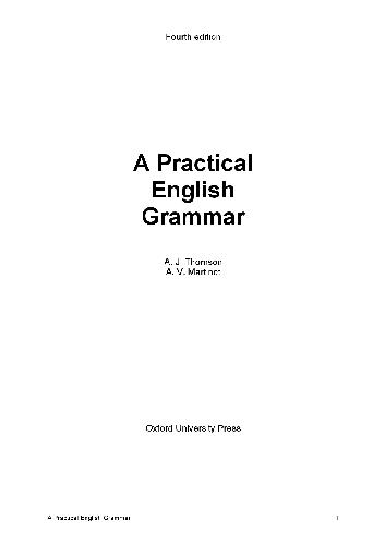 A Practical English Grammar