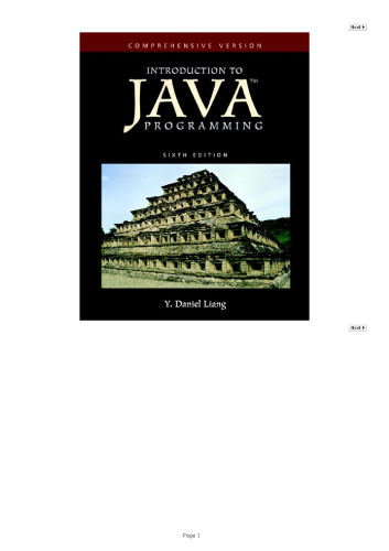 Introduction to Java Programming