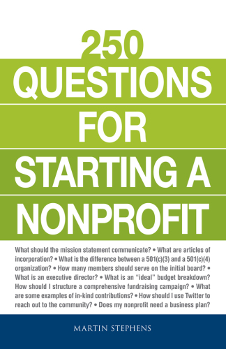 250 questions for starting a nonprofit