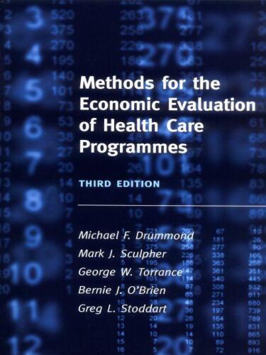 Methods for the Economic Evaluation of Health Care Programmes Third Edition