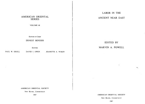 Labor in the Ancient Near East