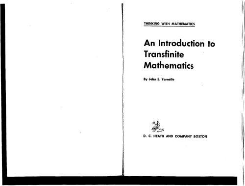 An introduction to transfinite mathematics