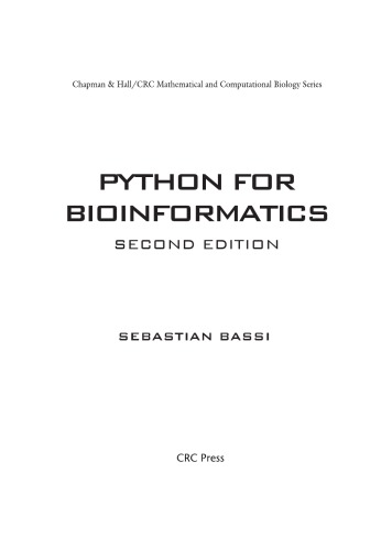 Python for Bioinformatics