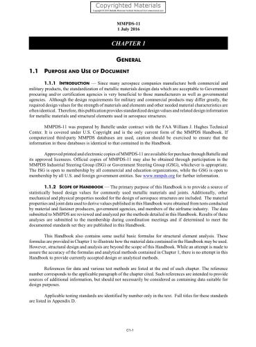 Metallic Materials Properties Development and Standardization (MMPDS-11)