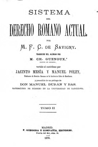 Sistema de derecho romano actual