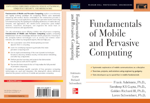 Fundamentals of Mobile and Pervasive Computing