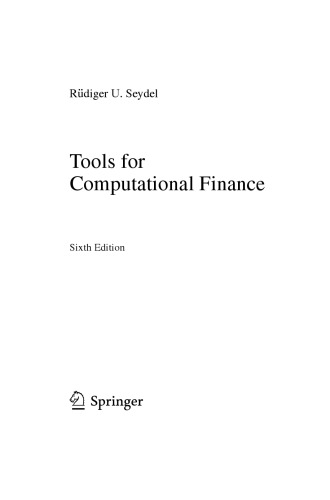 Tools for Computational Finance