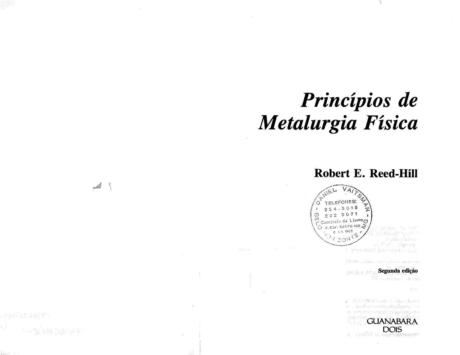 Princípios de Metalurgia Física