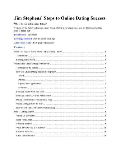 Steps to Online Dating Success