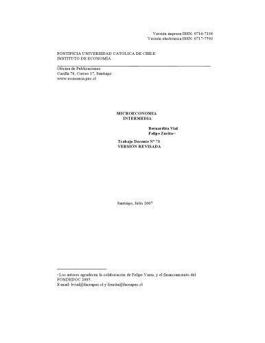 Microeconomía Intermedia - Versión Web