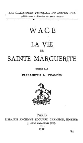 La Vie de Sainte Marguerite