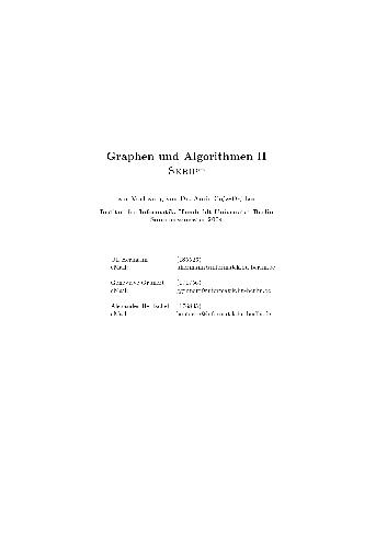 Graphen und Algorithmen II 001