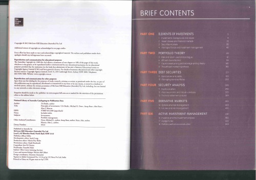 Principles of Investments