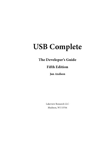 USB Complete. The Developer’s Guide