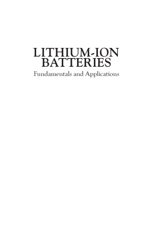 Lithium-Ion Batteries  Fundamentals and Applications