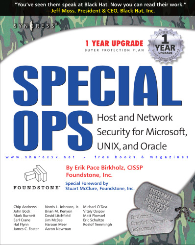 Host and Network Security for Microsoft, UNIX, and Oracle
