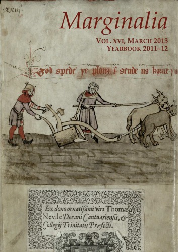 Marginalia, Vol. XVI, Yearbook 2011-12