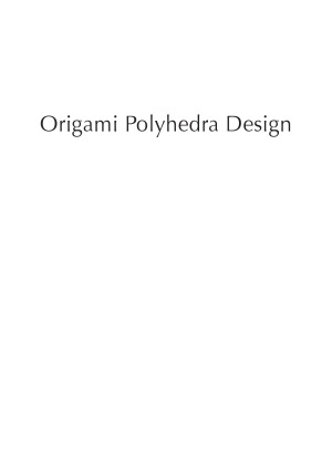 Origami Polyhedra Design