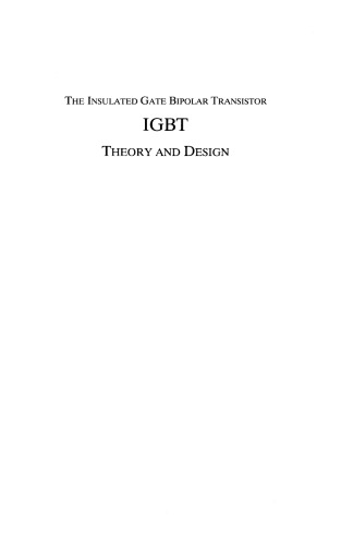 Insulated Gate Bipolar Transistor IGBT Theory and Design